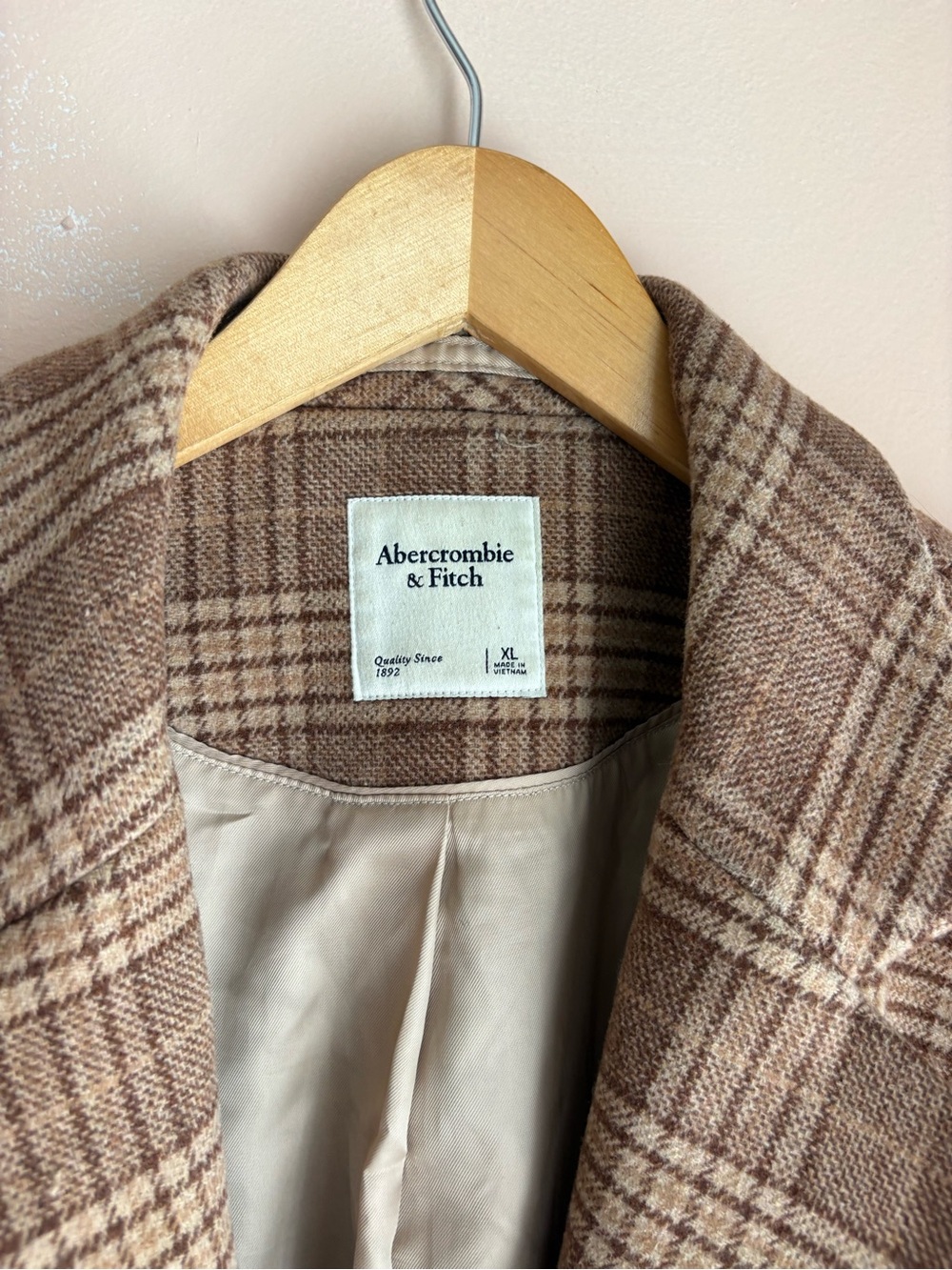 Abercrombie & Fitch Wool Polyester Blend Blazer - XL